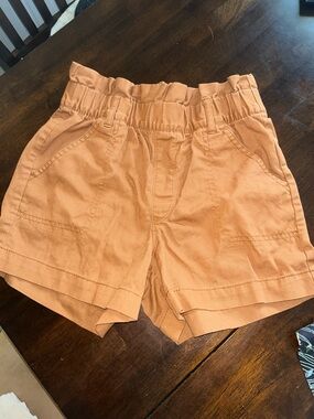 Old Navy Girls brownish rust  Paperbag Waist Shorts size large 10/12 kids girls